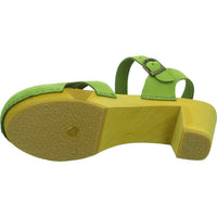 Sanita Sling ab 50mm Absatz WOOD-MATRIX SQUARE FLEX SANDAL