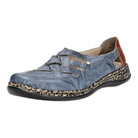 Rieker Slipper/Kletthalbschuh luftdurchlässig (durchbrochenes/geflochtenes Obermaterial)
